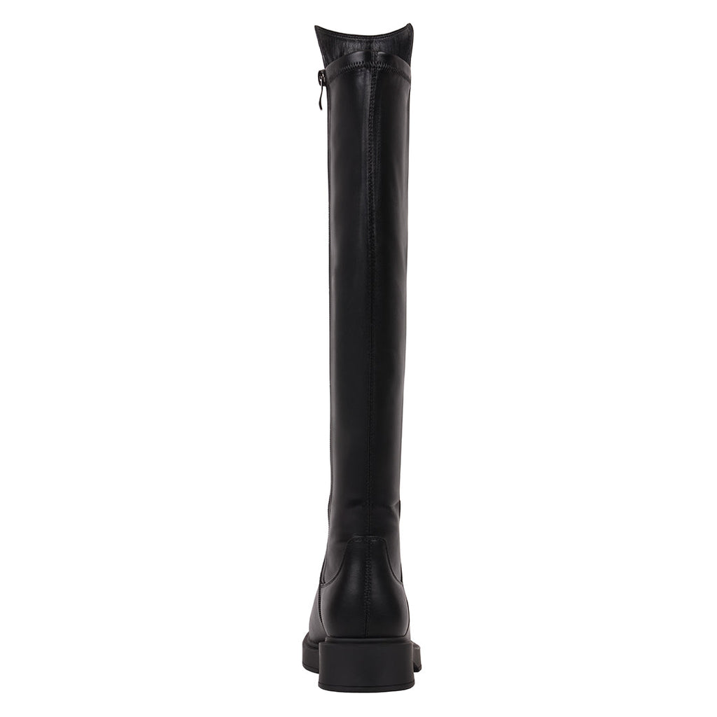 Women's Ayla Classic Black Vegan Leather Riding Boots