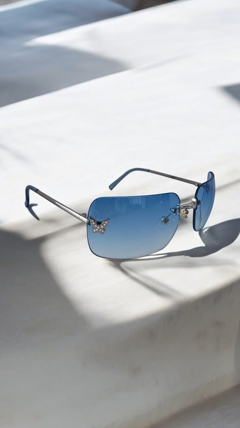 Papillon Blue Sunglasses