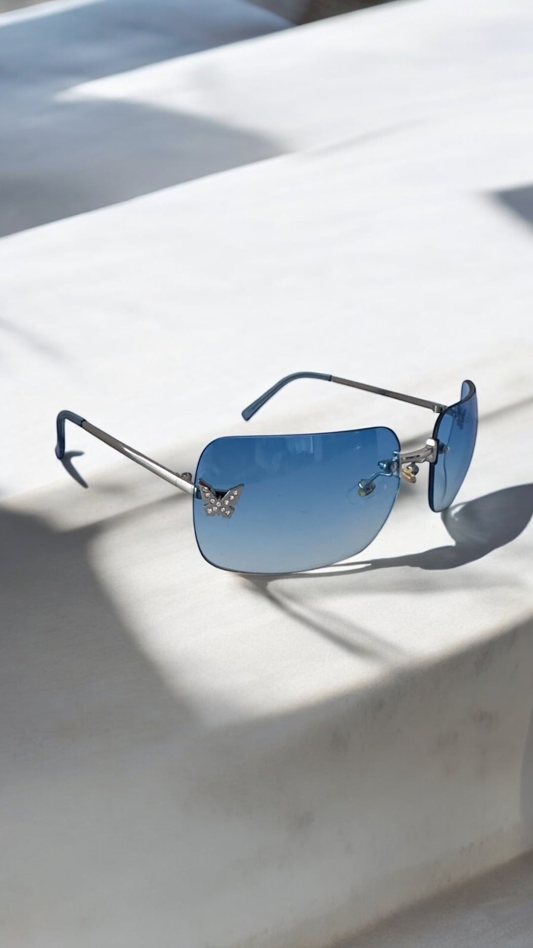 Papillon Blue Sunglasses
